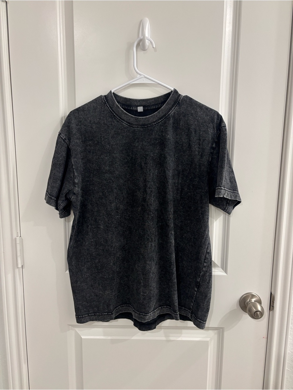 Men's Vintage Washed Black Crew Tee